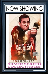 Threat Level Midnight The Office Michael Scott Canvas Poster 30 x 45cm Free Post - Picture 1 of 9