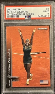 Scheda Tennis Serena Williams Rookie International Series NetPro 2003 #2 PSA 9 - Foto 1 di 2