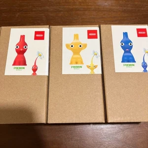PIKMIN Flower Vase Red Yellow Blue Set of 3 Nintendo Official - Picture 1 of 4