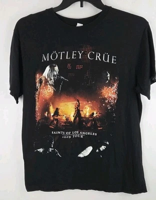 Motley Crue 2009 Saints of Los Angeles Tour Shirt Size Medium - Image 1 of 3