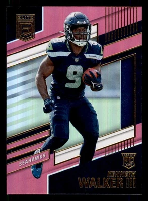 2022 Donruss Elite Kenneth Walker III Pink RC Seattle Seahawks - Image 1 of 2