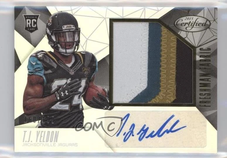 2015 Certified Freshman Fabric /199 TJ Yeldon #238 Rookie Auto RC - Image 1 of 2
