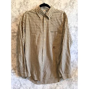 Camisa Tommy Hilfiger XL con botones verde a cuadros manga larga - Imagen 1 de 7