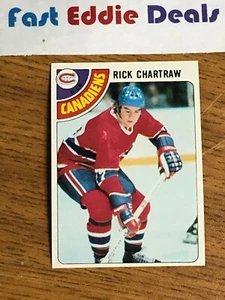 TOPPS NHL HOCKEY 1978-79 RICK CHARTRAW CARD 238 MONTREAL CANADIENS EXCELLENT - Picture 1 of 2