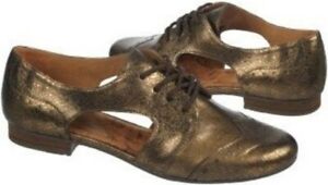 NEW NAYA TAHLIA Bronze Leather Oxford Shoes Women Sz 7