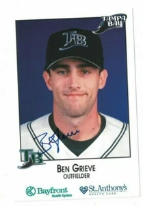 Ben Grieve Tampa Bay Rays Signed Team Issue Photo W/Our COA - Picture 1 of 1