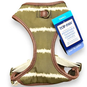 Top Paw Adjustable Comfort Dog Harness Size XS Hunter Green Tie Dye Leather Trim - Picture 1 of 4