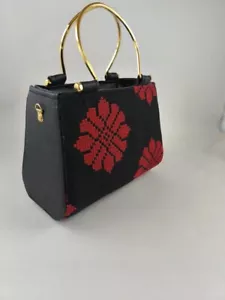 Borsa a mano Thobe giordana ricamo tradizionale palestinese - Foto 1 di 7