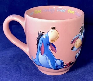 Disney Store Sweet Blue Donkey EEYORE 3D Rosa Keramik Kaffeetasse Becher - Bild 1 von 8