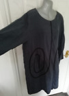 Bitte Kai Rand Ladies Size L Grey Lagenlook Parachute Dress Pockets 100% Linen