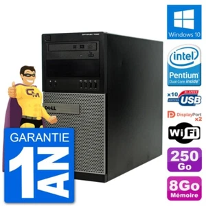 Pc Tour Dell 7020 Intel Pentium G3220 Ram 8Go Disque Dur 250Go Windows 10 Wifi - Imagen 1 de 3