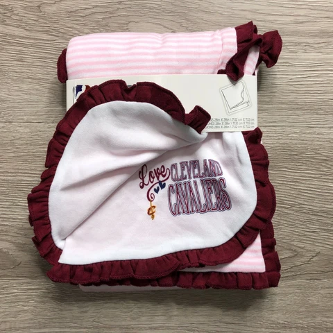 NBA Baby Newborn One Size Cleveland Cavaliers Receiving Blanket NEW Cover