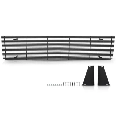Fit For 73-80 Chevy GMC Blazer C/K Pickup Suburban Black Billet Grille Insert - Image 1 of 4