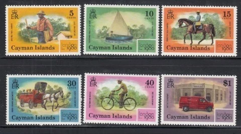 CAYMAN ISLANDS Transportation (London 1980 Exhibition) MNH set Cover