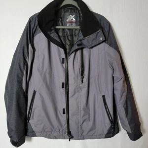 Chaqueta ZeroXposur Para Hombre Talla S Forrada 3 Bolsillos Exteriores con Cremallera 1 Bolsillo Interior Gris Negro - Imagen 1 de 13