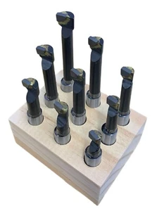 BORING HEAD BAR SET 9PC 8MM SHANK SET BORING HEAD TOOLS RDGTOOLS - Picture 1 of 2