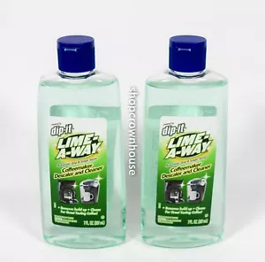 2 DIP-IT Lime-A-Way Coffeemaker Descaler & Cleaner 7 oz Liquid Bottle Made USA - Picture 1 of 4