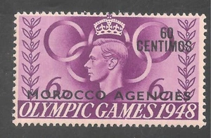 Great Britain Morocco #97 VF MNH - 1948 60c on 6p George Vi and Olympic Rings - Picture 1 of 1
