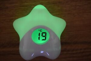 Silicone Star Night Light with Thermometer (includes USB Cable)