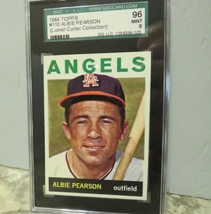 1964 TOPPS ALBIE PEARSON #110 SGC 9 MINT (1 OF 1) LIONEL CARTER COLLECTION - Picture 1 of 3