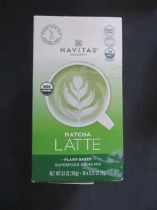 (10) Navitas Organics Matcha Latte Superfood Drink Mix 0.31 Oz Each @5 - Picture 1 of 2