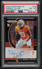 2020 Prizm Draft Picks Rookies Black 1/1 Darrell Taylor PSA 8 Rookie Auto RC 4f5