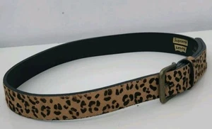 FW12 Supreme x Levi'S Leopard Leather Belt S / M Men'S Accessory Levis Vintage - Picture 1 of 9