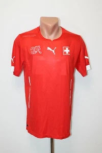 Switzerland Football Shirt Jersey Camiseta Soccer Puma Red 2014 2015 Home Size S - Picture 1 of 12