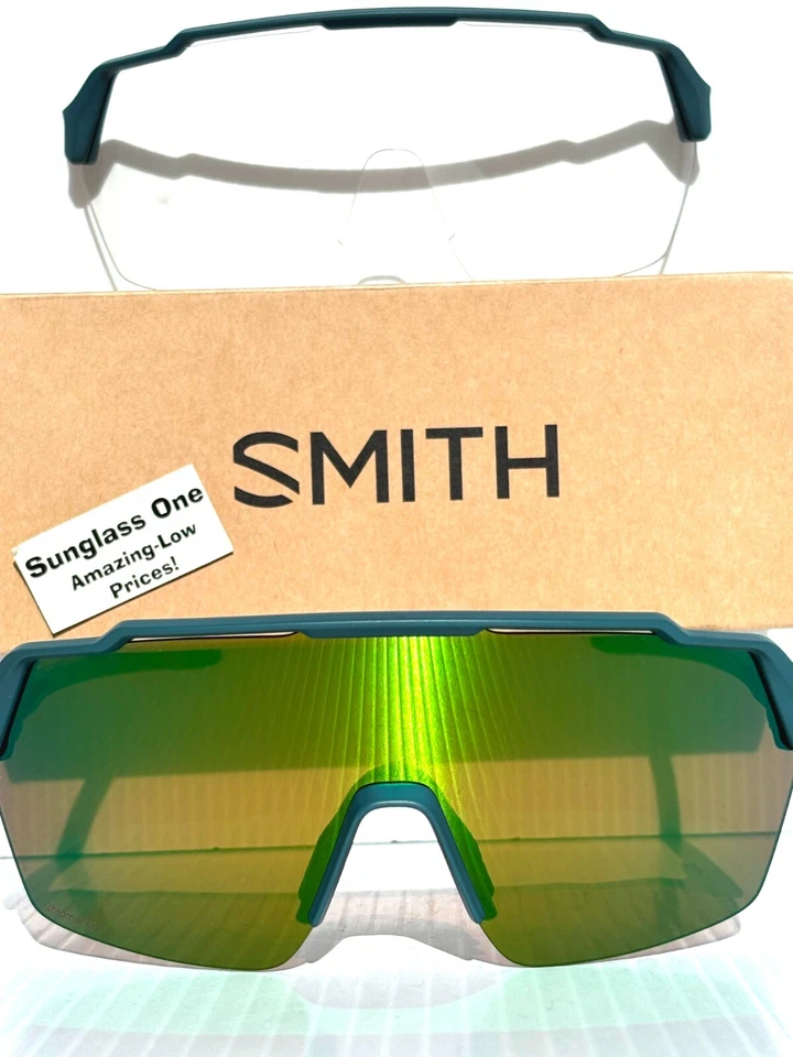Smith Optics SHIFT SPLIT MAG Mt Stone Moss ChromaPop Green & Low Light Sunglass