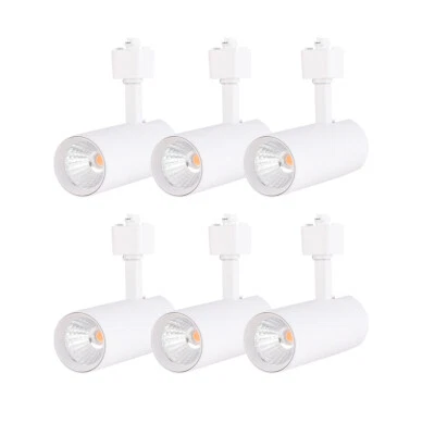 Pack de 6 cabezales de iluminación LED de pista de 16,5 W compatibles con tipo H 4000K NW blanco Foto 1 de 4