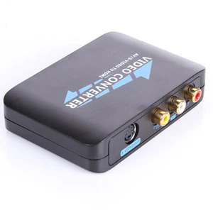 NEW S-Video & Composite RCA to HDMI Converter AV Adapter R/L Audio 1080P Scaler - Picture 1 of 5