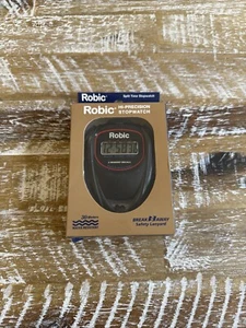Robic SC-429 Hi-Precision Water Resist 2 Memory Stopwatch Black New - Picture 1 of 5