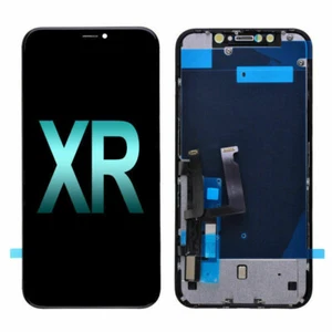 Conjunto de digitalizador de pantalla táctil con pantalla táctil LCD para iPhone XR placa posterior de repuesto - Imagen 1 de 8