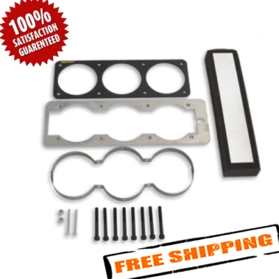 Medidor automático 50100 2-5/8" negro triple calibre jaula para Ford Mustang Fox 1987-1993 Foto 1 de 3