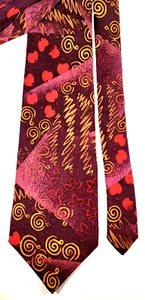 Nino Cerruti Designer Vintage 100% Silk Abstract Printed Neck Tie 59" x 4" - Picture 1 of 4