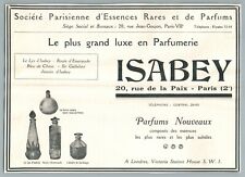 ISABEY 1926 ESSENCES RARES DE PARFUM FLACON PUBLICITE ANCIENNE PARFUMERIE AD