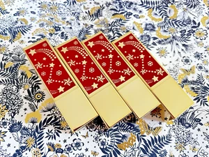 4X ESTEE LAUDER Stellar Lipstick lip Xmas set Nude Rose 520 220 420 561 V$230 - Picture 1 of 6
