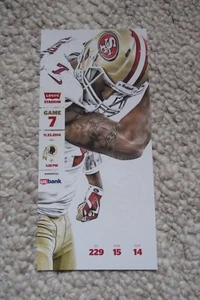 49ERS VS REDSKINS 11/23/2014 FULL TICKET ~ BOLDIN (137 REC YARDS/TD) - Picture 1 of 1