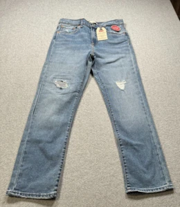 Levi's Girls 16 Reg High Rise Ankle Straight Blue Denim - Picture 1 of 10