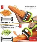 1PC 3 in 1 Blade Spin Design Slicer Potato Apple Vegetable Peelers for Kitchen