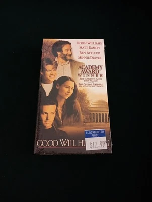 Good Will Hunting (1998 FullScreen VHS) Robin Williams Matt Damon Ben Affleck  - Image 1 of 4