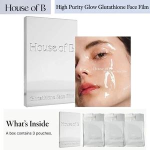 House of B Glutathione Face Film Mask 2-Step 1 box (3 pcs) High Purity Glow - Picture 1 of 9