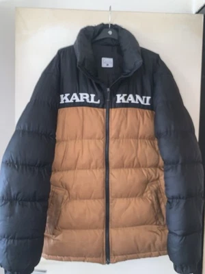 Doudoune Homme Karl Kani Noir Camel Logo Brodé Vintage Old School 2pac Shakur - Photo 1/4
