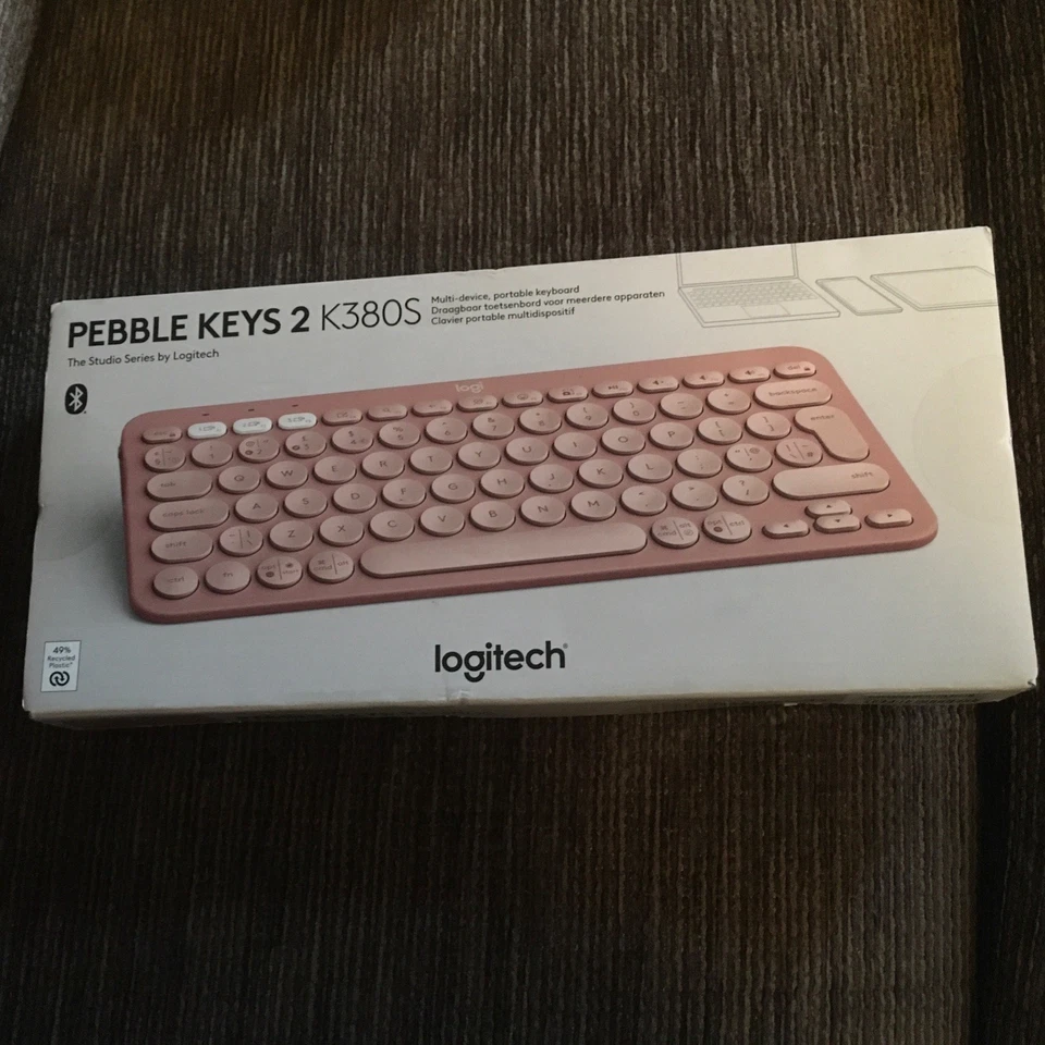 Logitech Pebble Keys 2 K380s - QWERTY Pink 920-011843 - Image 1 of 1