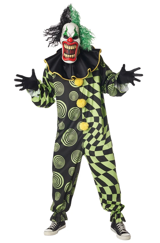 Funhouse Freak Scary Clown Plus Size Costume - Image 1 of 1