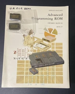ROM Programmazione Avanzata HP-86/87 1983 Vintage E Manuale Proprietario Raro - Foto 1 di 8