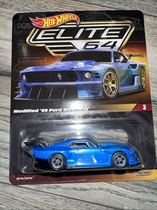 Ford Mustang 2022 Hot Wheels ELC Elite 64 modificado '69 pilotos reales #3 azul K44! - Imagen 1 de 4