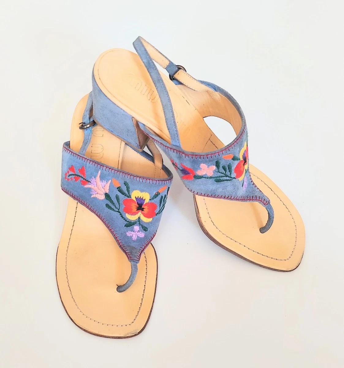 Miu Miu Floral Sandals for Women for sale | eBay
