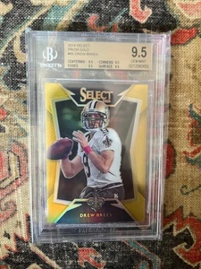 Drew Brees 2014 Panini Select GOLD PRIZM /10 BGS 9,5 gemme ottime condizioni - Foto 1 di 2