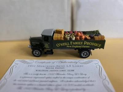 Camión Matchbox YY032A/SA-M 1932 Mercedes-Benz L5 - O'Neill Family Produce Foto 1 de 4
